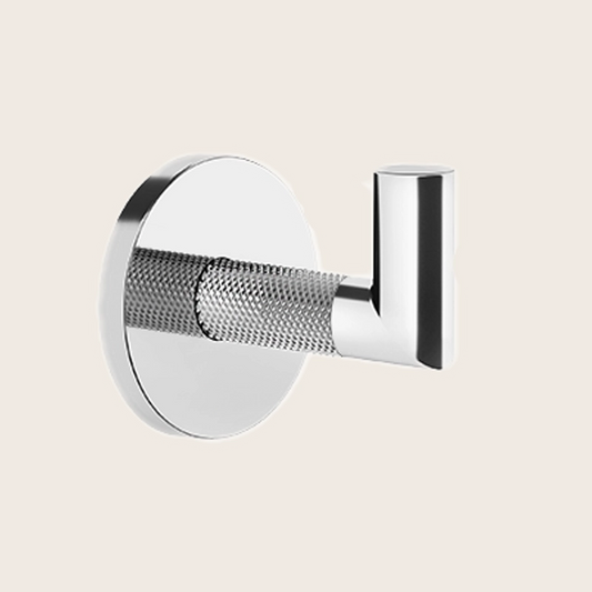 Gessi Anello Gancio appendiabiti bagno a Parete Cromo in lucido montato a parete, vista del design e della finitura