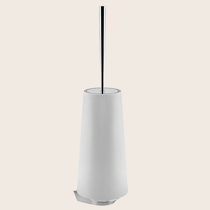 Gessi Cono Porta Scopino wc a Muro cromo Cromo Lucido montato a parete, vista del design e della finitura