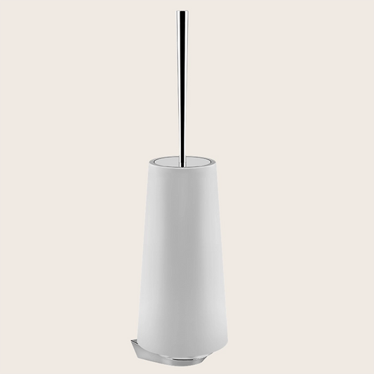 Gessi Cono Porta Scopino wc a Muro cromo Cromo Lucido montato a parete, vista del design e della finitura