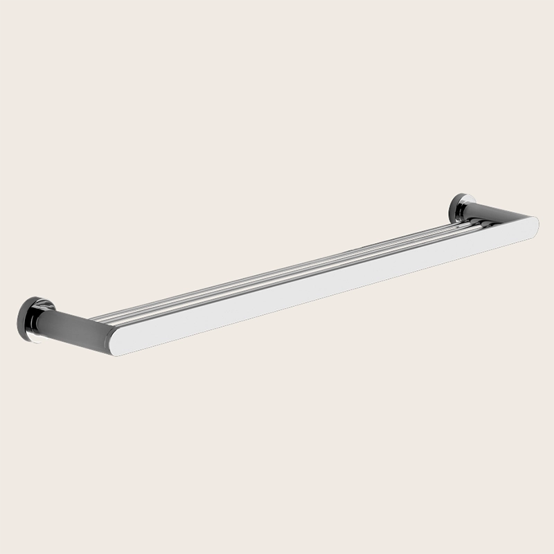 Gessi Emporio Portasciugamani 45 cm a muro cromo Cromo Lucido in naturale montato a parete, vista del design e della finitura