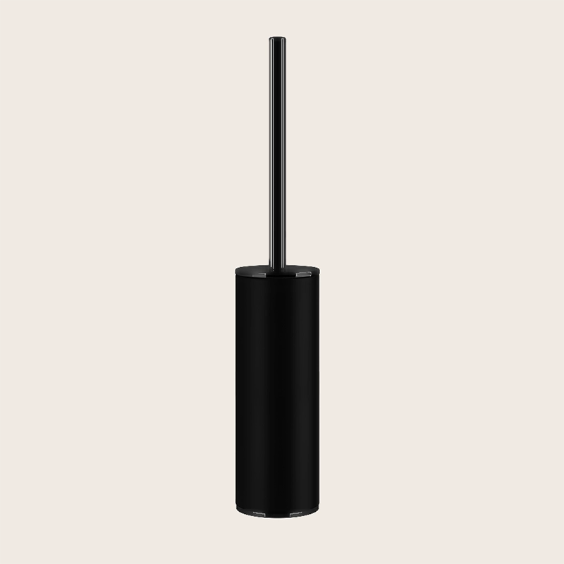 Gessi Inciso Porta scopino da appoggio black xl Nero Nero Xl montato a parete, vista del design e della finitura