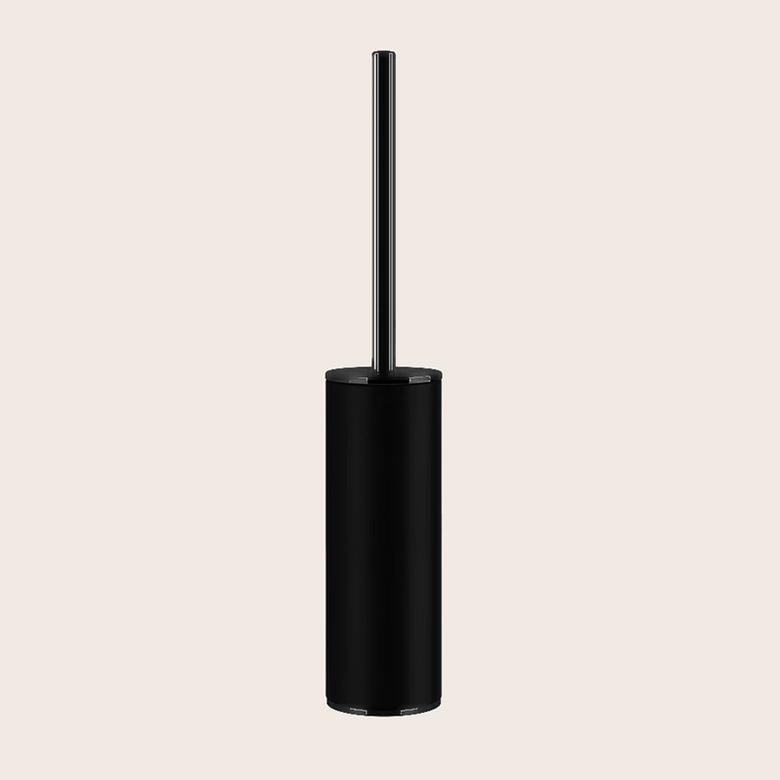 Gessi Inciso Porta scopino da appoggio black xl Nero Nero Xl montato a parete, vista del design e della finitura