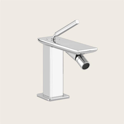 Gessi Ispa Miscelatore Bidet con leva stick Scarico e Flessibili Cromo 41007