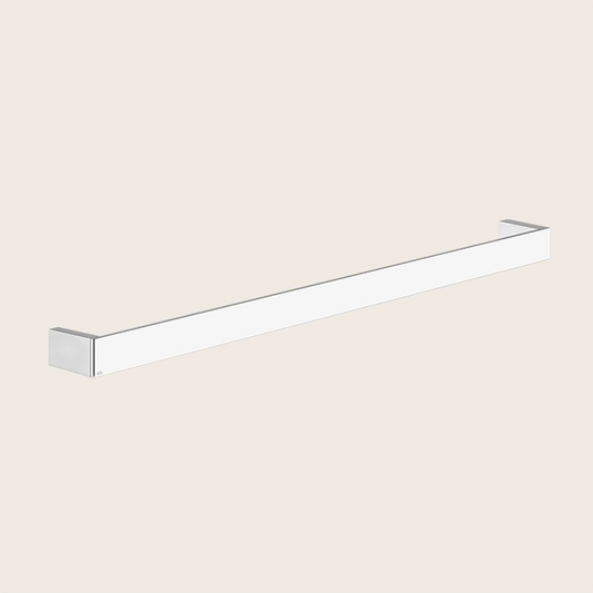Gessi Rettangolo Porta asciugamani 60 Cm a muro cromo Cromo Lucido montato a parete, vista del design e della finitura