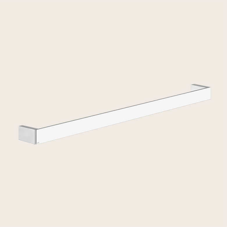Gessi Rettangolo Porta asciugamani 60 Cm a muro cromo Cromo Lucido montato a parete, vista del design e della finitura
