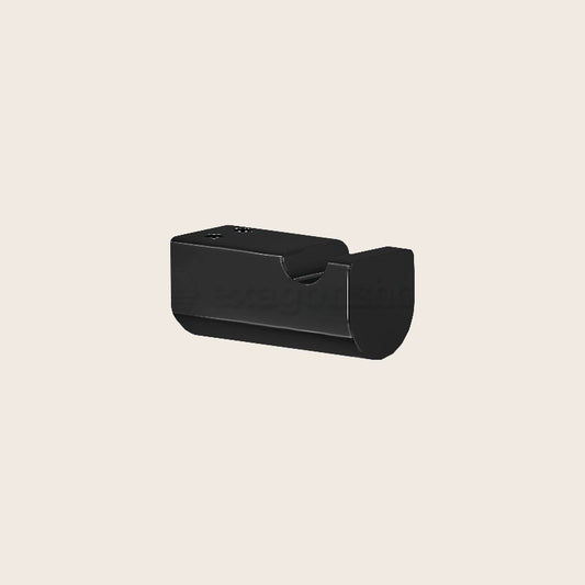 Gessi Rilievo Gancio appendino A Parete Nero Opaco montato a parete, vista del design e della finitura