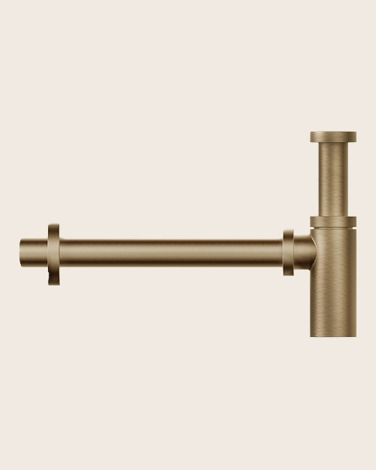Gessi Venti20 sifone a bottiglia per lavello warm bronze brushed PVD 01377 – Gessi