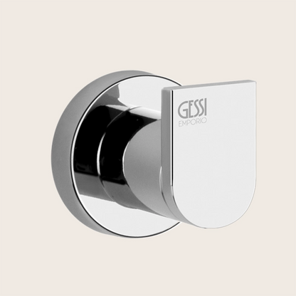 Gessi emporio Gancio appendino a parete cromo Cromo Lucido montato a parete, vista del design e della finitura