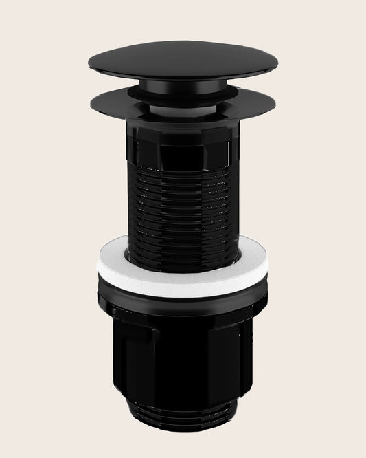 Gessi piletta Stop&Go per lavabo senza troppopieno nero opaco