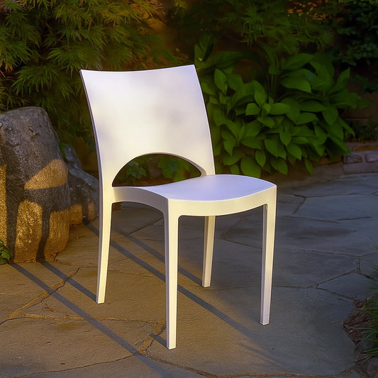 Grandsoleil Paris Sedia da esterno impilabile outdoor bianco