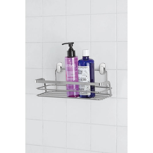 Griglia 26x10 vasca doccia acciaio cromo in bagno completo, vista d'insieme dell'ambiente - Exagonshop