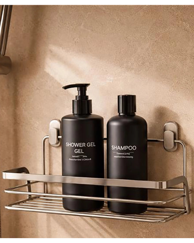 Griglia 26x10 vasca doccia acciaio cromo in cromato installato in bagno moderno con ante in vetro temperato - Exagonshop