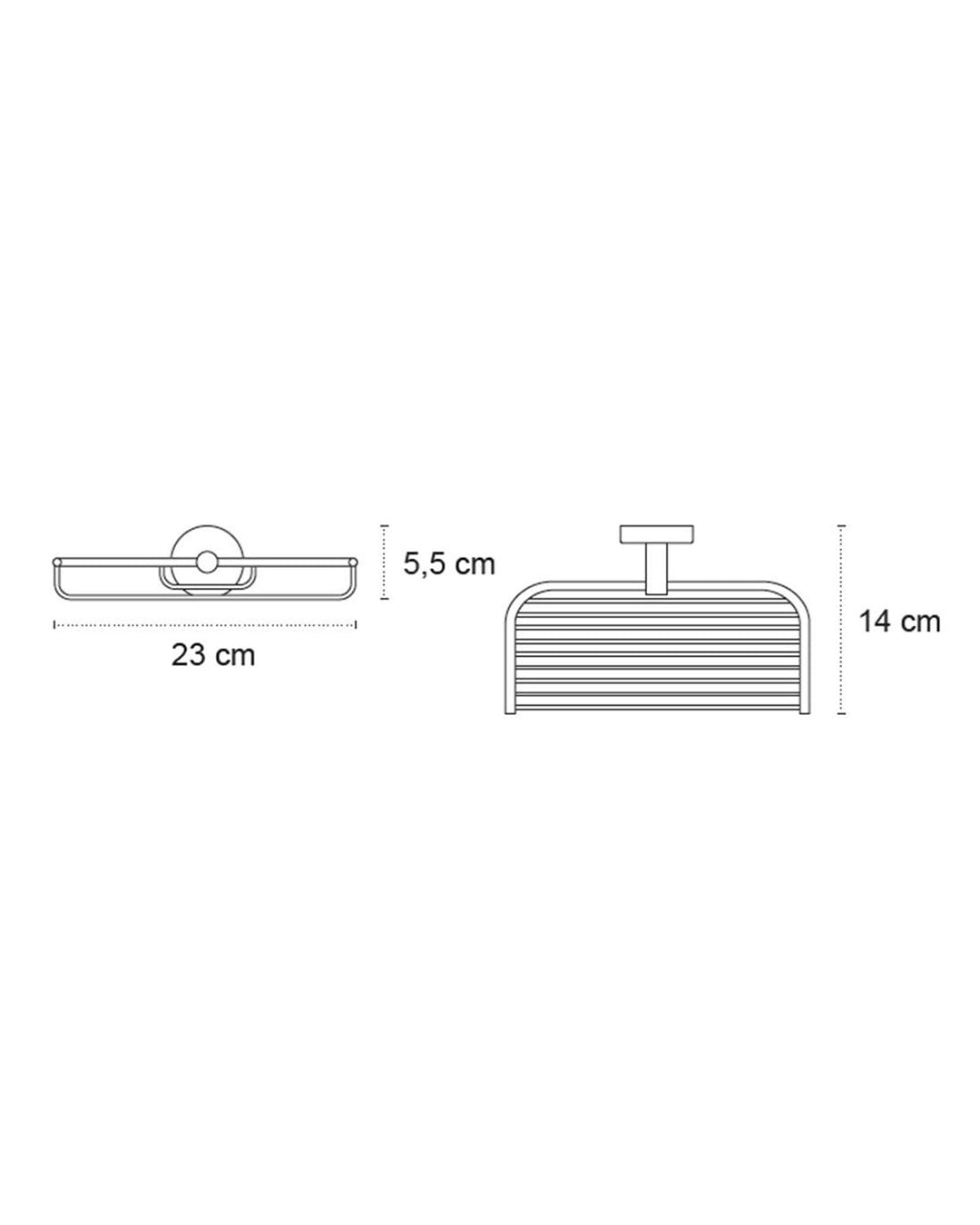 Griglia portasapone Vasca Doccia In acciaio inox cromo New Line Dc42