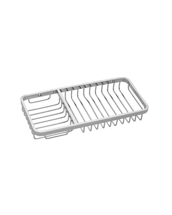 Griglia portaspone vasca doccia doppio in ottone cromo