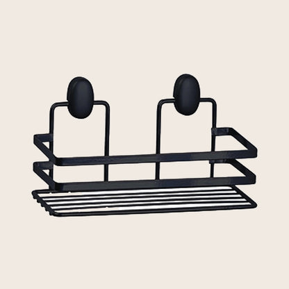 Griglia vasca doccia in acciaio nero opaco in bagno completo, vista d'insieme dell'ambiente - Exagonshop