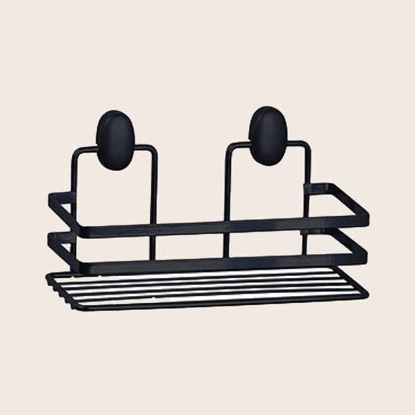 Griglia vasca doccia in acciaio nero opaco in bagno completo, vista d'insieme dell'ambiente - Exagonshop