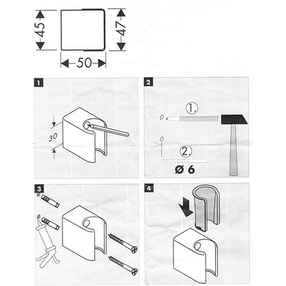 Hansgrohe Axor Steel supporto doccetta in acciaio