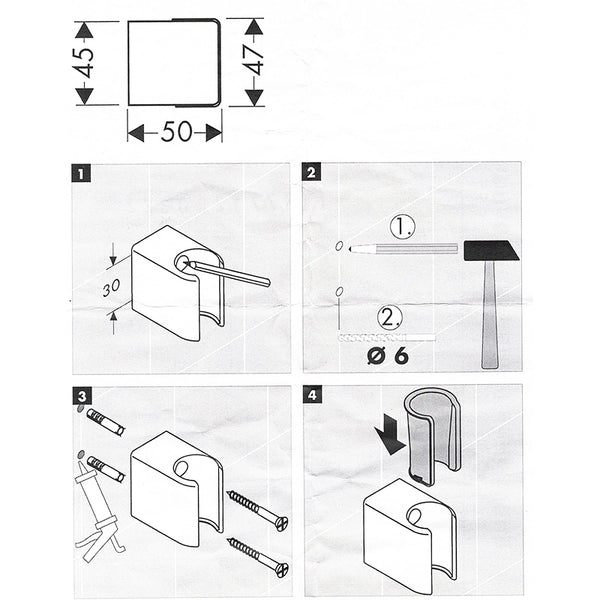 Hansgrohe Axor Steel supporto doccetta in acciaio