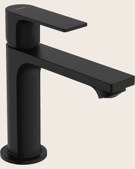 Hansgrohe Rebris E Miscelatore Lavabo 110 Coolstart Con Piletta Nero Opaco 72559670