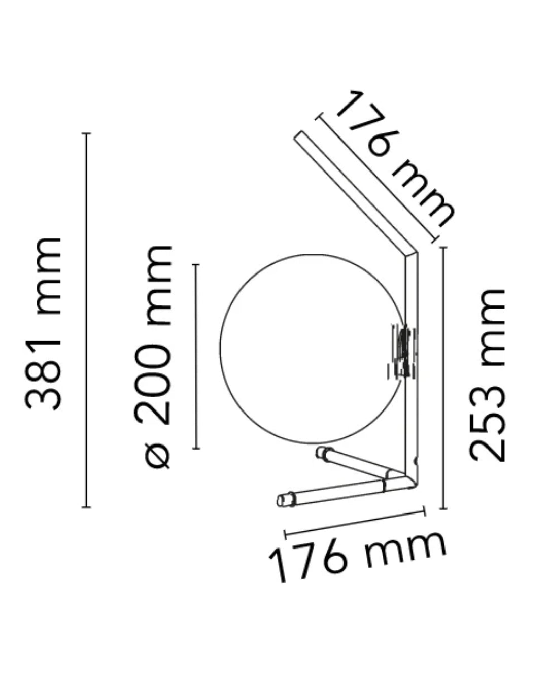 Flos IC Lights Table 1 Low Lampada da tavolo nero F3171030
