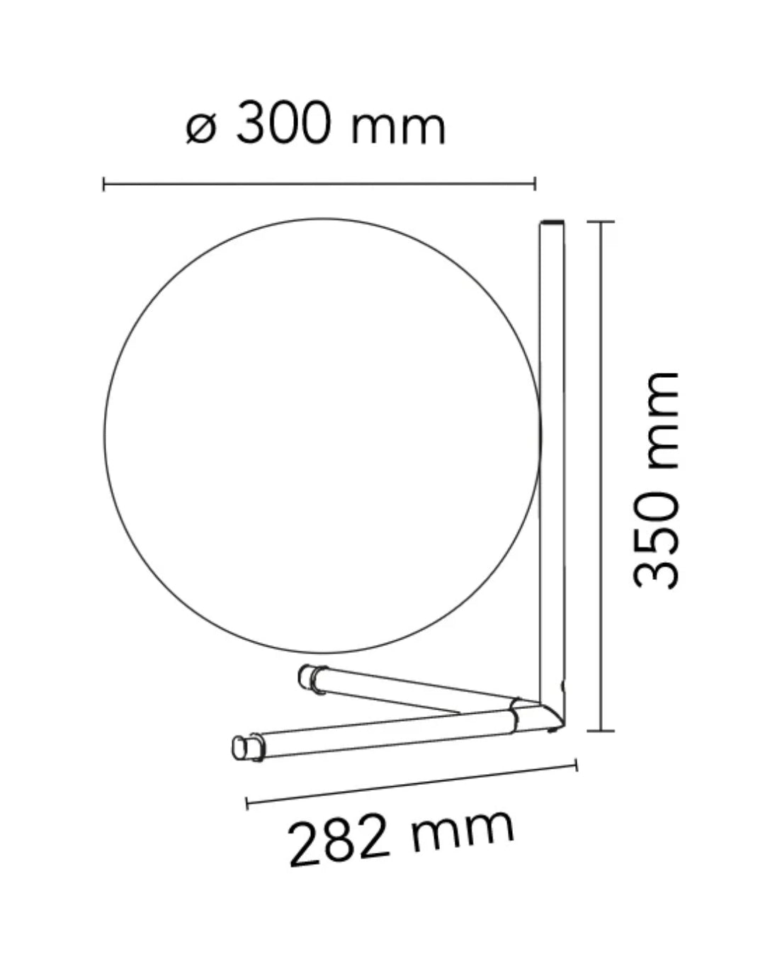 Flos IC Lights Table 2 Low Lampada da comodino cromo F3172057