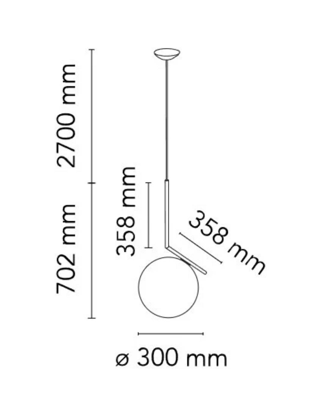 Flos IC S2 10 Anniversary Lampada sospesa telaio placcato oro lucido F3176044