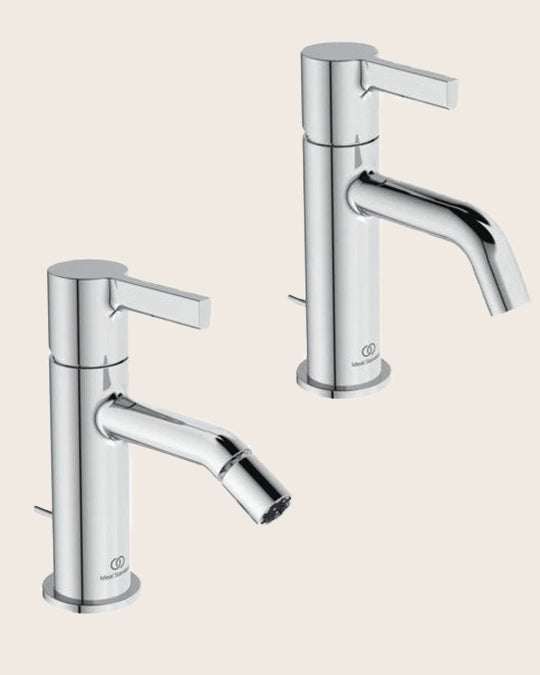 Ideal Standard Joy coppia miscelatori lavabo e bidet con asta cromo BC775AA BC784AA