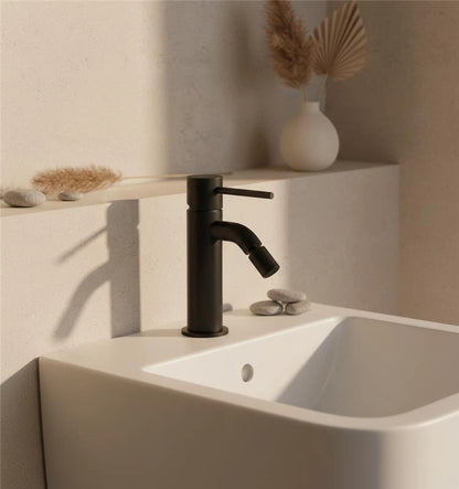 Jabil 25 Miscelatore Bidet Attacco Universale Con Scarico click clack Nero opaco