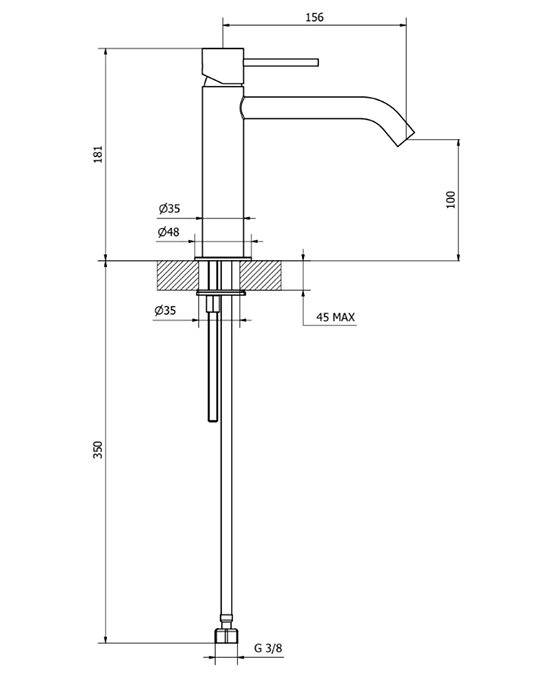 Jabil 25 Miscelatore lavabo medio con scarico click clack cromo 73335