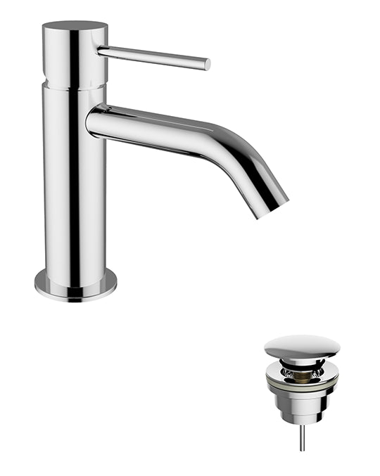 Jabil 25 Miscelatore monocomando lavabo con scarico click clack cromo lucido