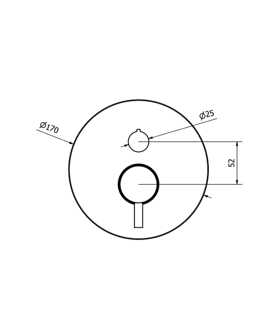 Jabil Miscelatore doccia a muro 2 e 3 VIE con deviatore cromo 73C19