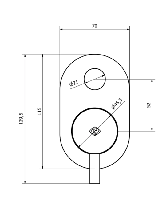 Jabil Miscelatore doccia con deviatore PUSH senza parte incasso cromo 73018
