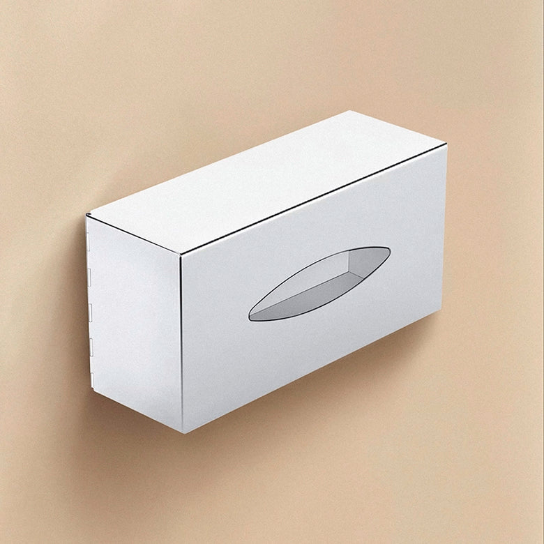 Kleenex porta salviette a muro Cromo Architect cosmic in lucido montato a parete, vista del design e della finitura...