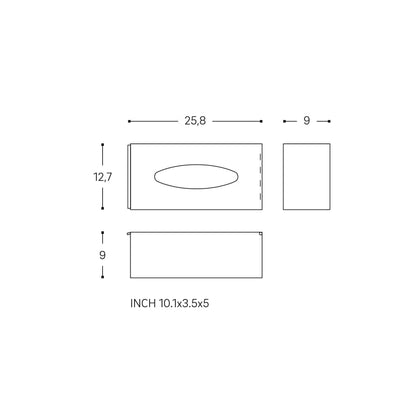 Kleenex porta salviette a muro Cromo Architect 2900220 cosmic