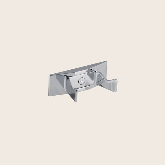 Koh-I-Noor Lem 2.T Appendino bagno Doppio Cromo 6316 Cromo Lucido in alluminio e cromato montato a parete, vista del...