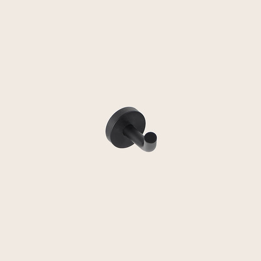Koh-I-Noor Tito Appendino Portasciugamano Nero Opaco 7400n in ottone montato a parete, vista del design e della finitura...