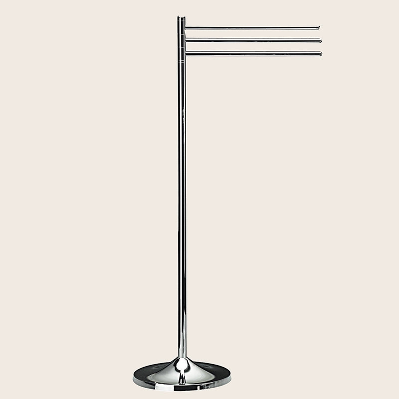 Koh-i-noor KOKO piantana portasciugamani cromo 5030 Cromo Lucido montato a parete, vista del design e della finitura...
