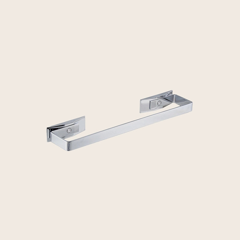 Koh-i-noor LEM 2.T portasciugamani 32 cm a muro cromato 6304 Cromo Lucido in ottone montato a parete, vista del design e...