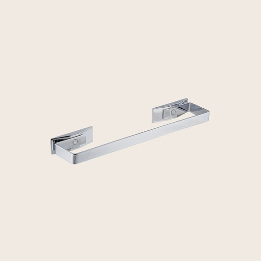 Koh-i-noor LEM 2.T portasciugamani 32 cm a muro cromato 6304 Cromo Lucido in ottone montato a parete, vista del design e...