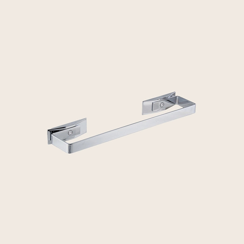 Koh-i-noor LEM 2.T portasciugamani 32 cm a muro cromato 6304 Cromo Lucido in ottone montato a parete, vista del design e...