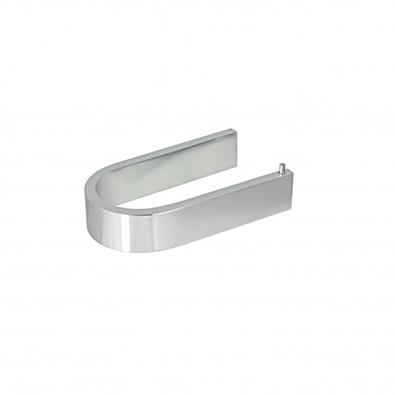 Koh-i-noor Materia porta rotolo ad incollo 6008KK in alluminio montato a parete, vista del design e della finitura - Koh...