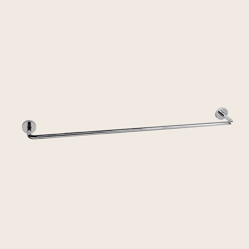 Koh-i-noor Tito portasciugamani 63 cm a muro in ottone Cromo Lucido in cromato montato a parete, vista del design e della...