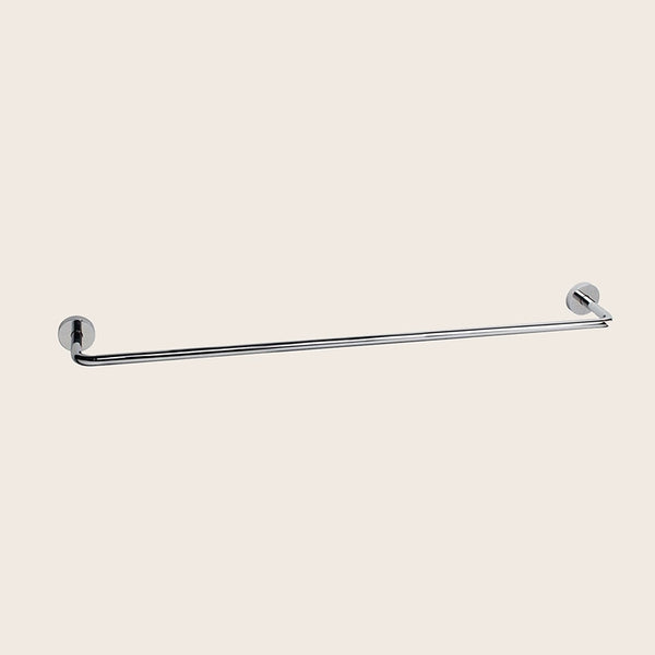 Koh-i-noor Tito portasciugamani 63 cm a muro in ottone Cromo Lucido in cromato montato a parete, vista del design e della...