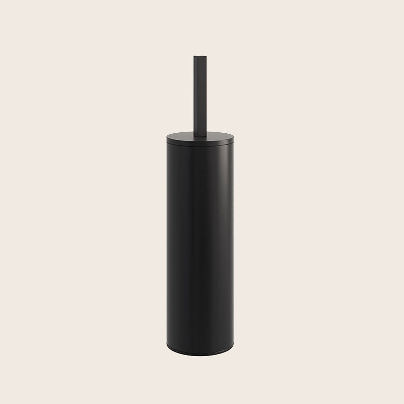 Koh-i-noor portascopino sospeso ad incollo nero 7511N in opaco montato a parete, vista del design e della finitura - Koh...