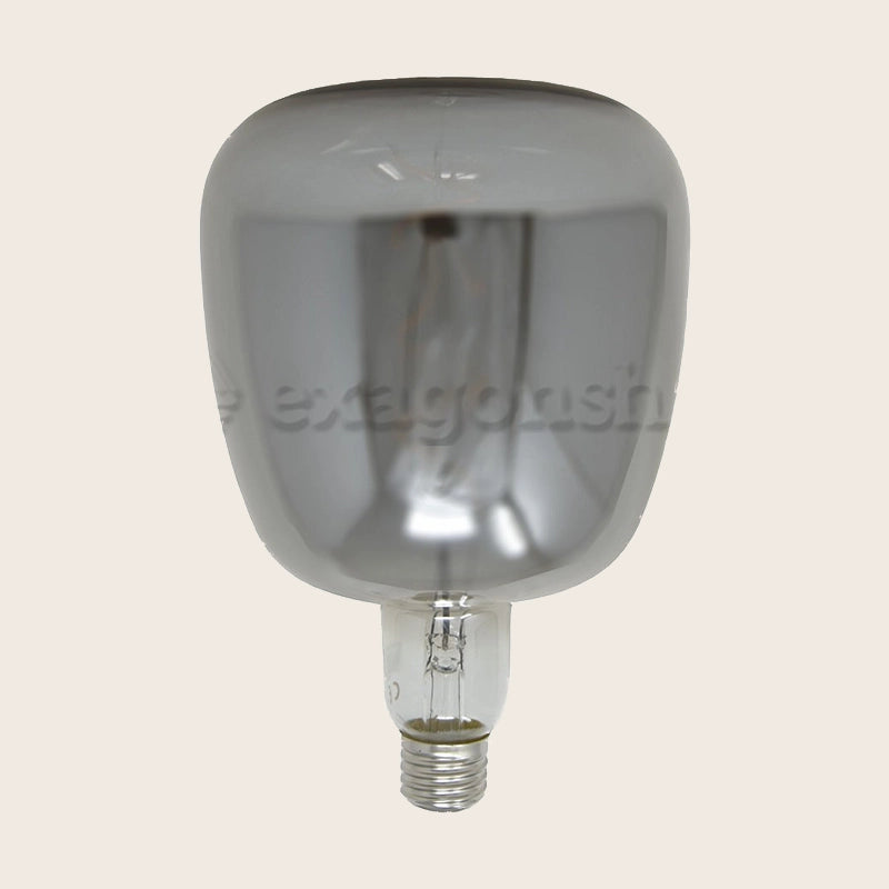 Lampadina Smoky Vintage 5W luce calda E27 180 lumen 2700k accesa in ambiente, design e diffusione della luce - Exagonshop