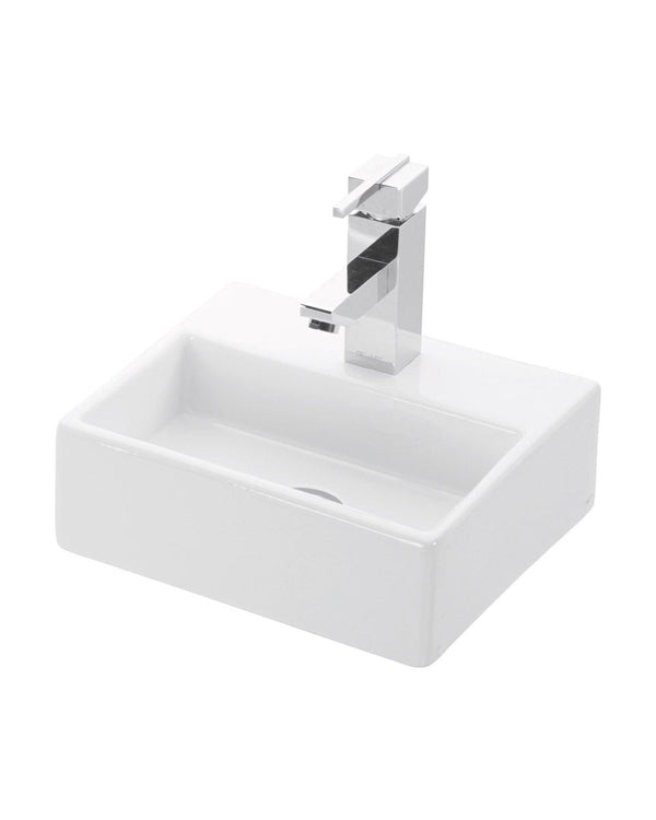 Lavamani 33x28 rettangolare Sospeso In Porcellana Bianca New Line B3