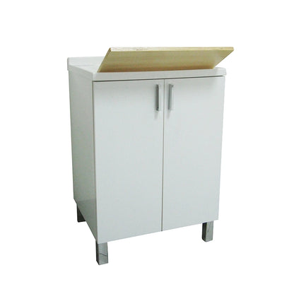 Lavatoio 60x50 bianco due ante e gocciolatoio