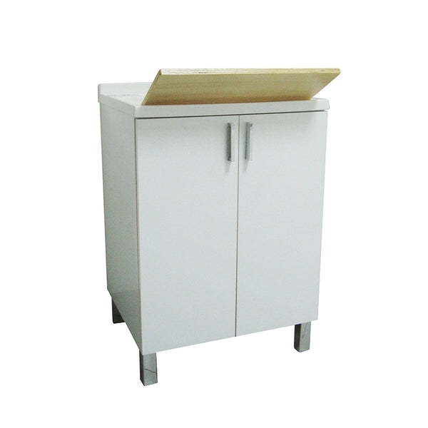 Lavatoio 60x50 bianco due ante e gocciolatoio