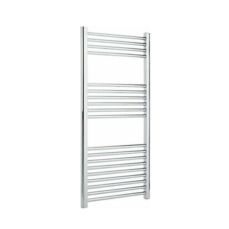 Lazzarini Bolzano scaldasalviette 803x500 dritto combinato in lucido e cromato accesa in soggiorno, fiamma visibile...