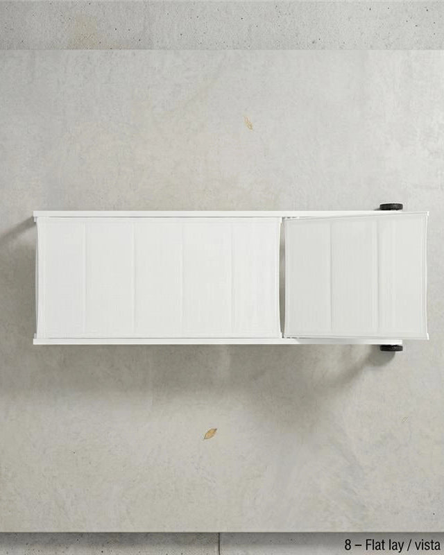 Lettino sdraio prendi sole da giardino con ruote in ambientato in spazio living con arredi coordinati - Exagonshop